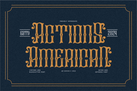 Actions American Font: A Bold Typeface for Editorial Design