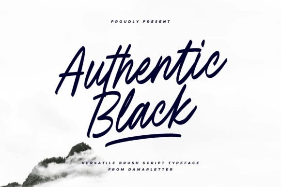 Authentic Black: A Bold Typeface for a Stronger Brand Identity