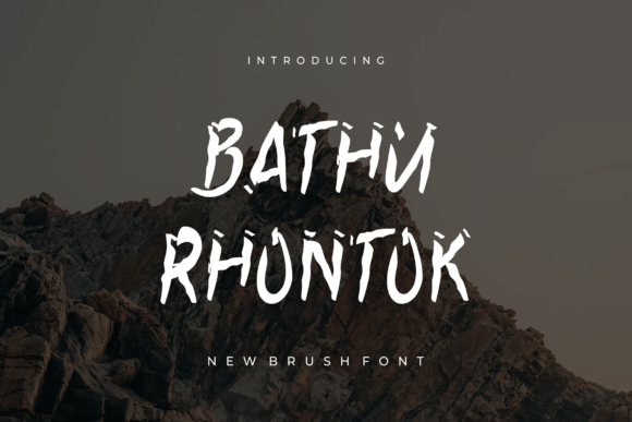 Bathu Rhontok Font: A Bold Brush Typeface for Digital Branding