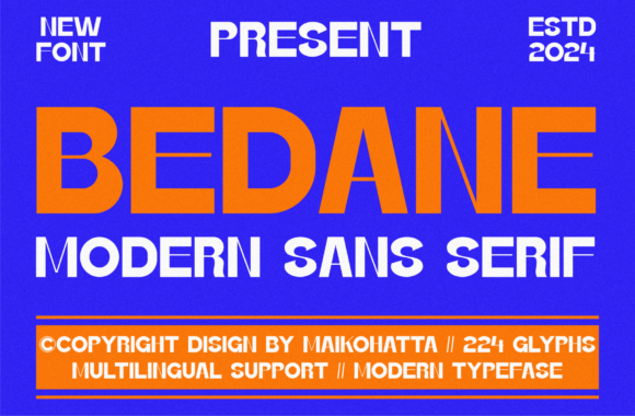 Bedane Font: A Bold Typeface for Strong Branding