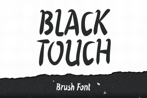 Black Touch Typeface for a Polished Web Design