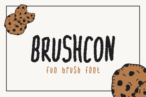 Brushcon: A Playful Typeface for Creative Editorial Design