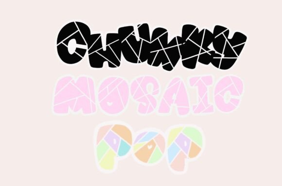 Chunky Pop Mosaic Font Adds Playful Flair to Digital Branding