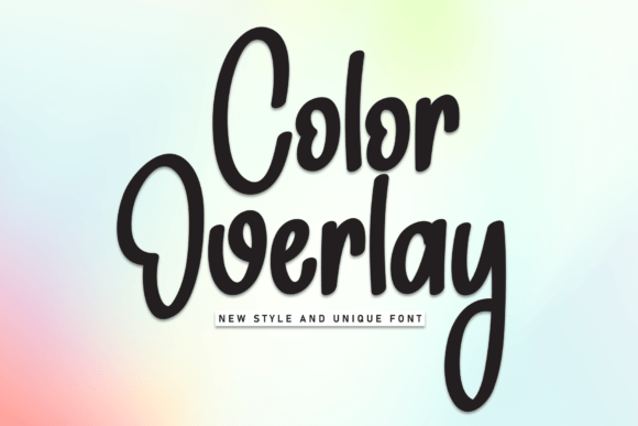 Color Overlay: A Creative Typeface for Crafters and Designers