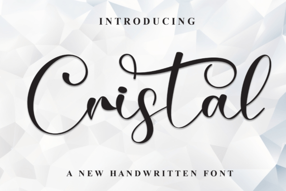 Cristal Font: A Lively Handwritten Typeface for Creative Branding