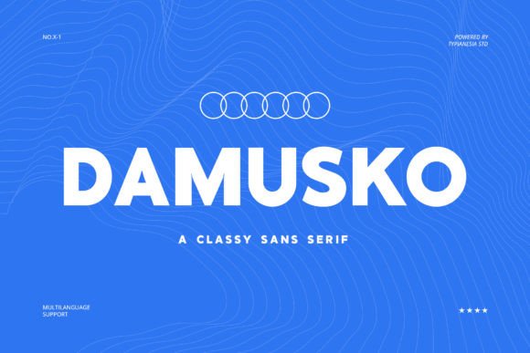 Damusko Font: A Sophisticated Typeface for Campaign Design