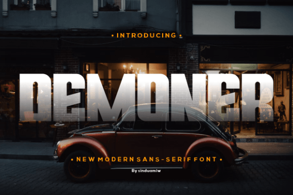 Demoner Font: A Bold Typeface for Eye-Catching Campaigns