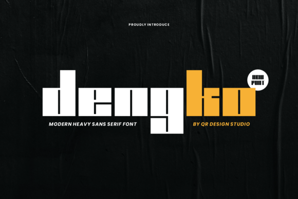 Dengko: A Bold Sans Serif Typeface for Editorial Excellence