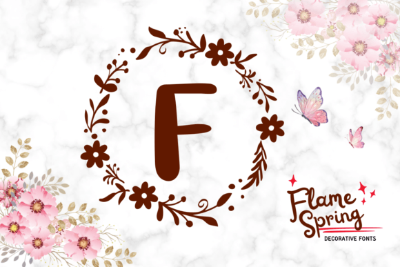 Frame Spring Font: A Decorative Typeface for Fresh Editorial Designs