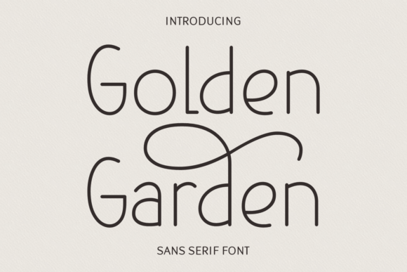 Golden Garden Font: A Modern Typeface for Your Brand