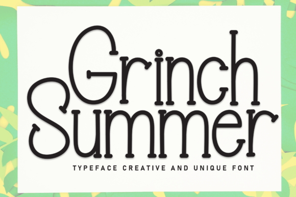 Grinch Summer Font: A Playful Typeface for Business Branding