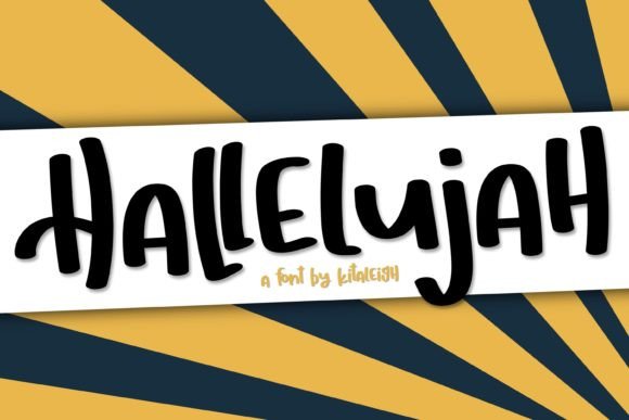 Hallelujah Font Review: A Bold, Playful Typeface for Creative Branding