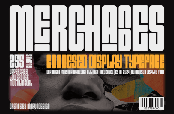 Merchandes Font: A Bold, Compact Typeface for Creative Makers