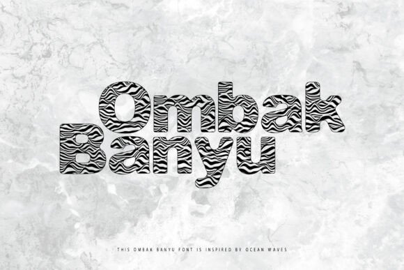 Ombak Banyu Font: A Bold and Playful Typeface for Digital Design