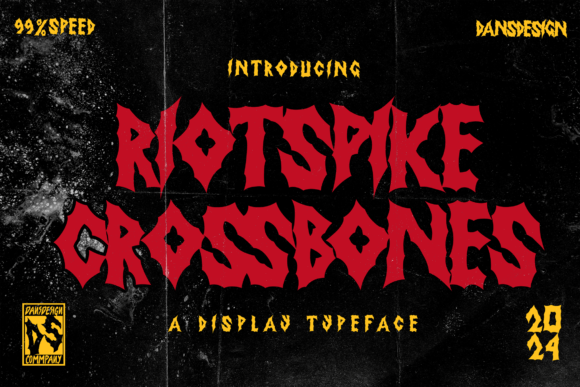 Riotspike Crossbones: A Bold Typeface for Edgy Branding Projects