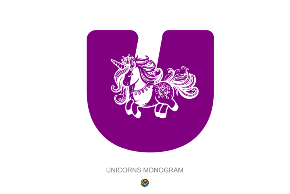 Unicorns Monogram Typeface: A Decorative Font for Digital Branding