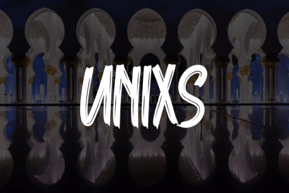 Unixs: A Bold Typeface for Creative Branding Projects